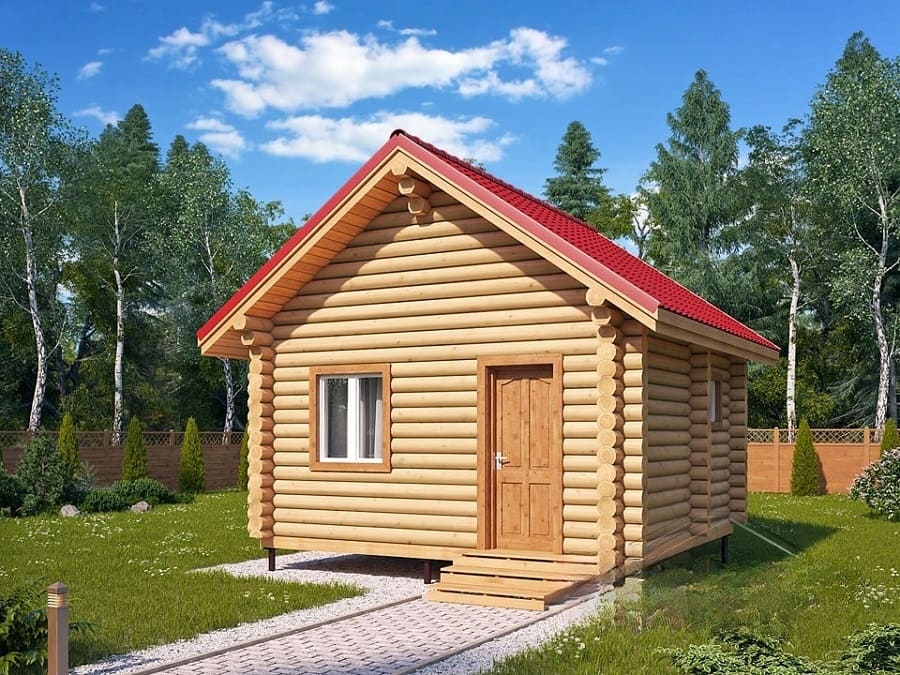 Баня из бревна