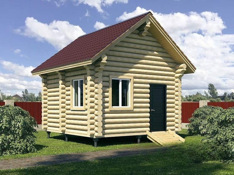 Баня из бревна
