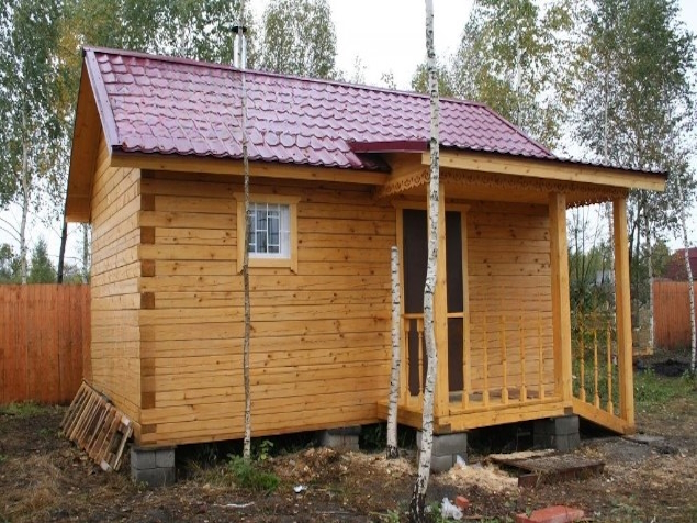 Баня из бруса 7 на 6 м